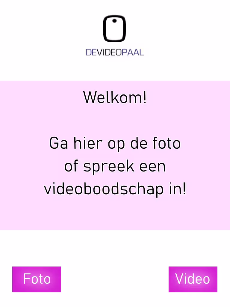 Standaard Welkomstscherm